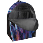 Dark Blue Horse Portrait Print Backpack