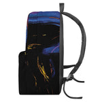 Dark Blue Horse Portrait Print Backpack