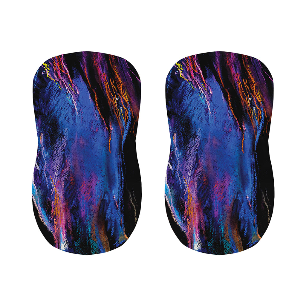 Dark Blue Horse Portrait Print Bar Stool Covers