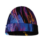 Dark Blue Horse Portrait Print Beanie