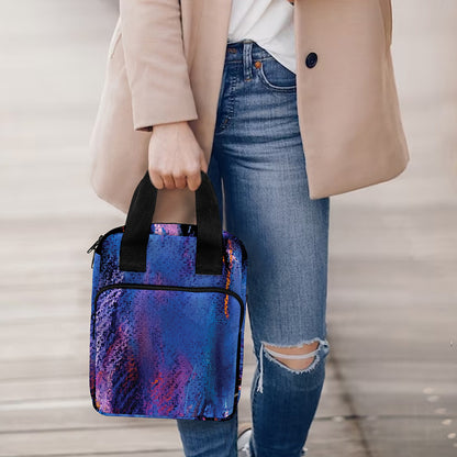 Dark Blue Horse Portrait Print Bible Tote Bag