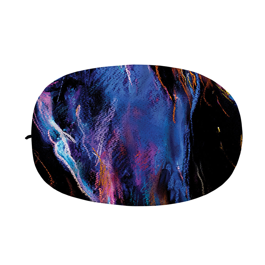 Dark Blue Horse Portrait Print Car Side Mirror Covers
