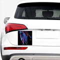 Dark Blue Horse Portrait Print Car Sticker