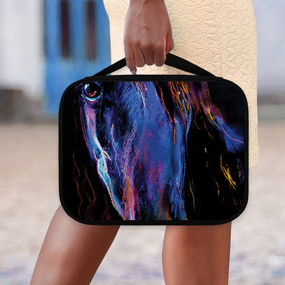 Dark Blue Horse Portrait Print Classic Bible Case