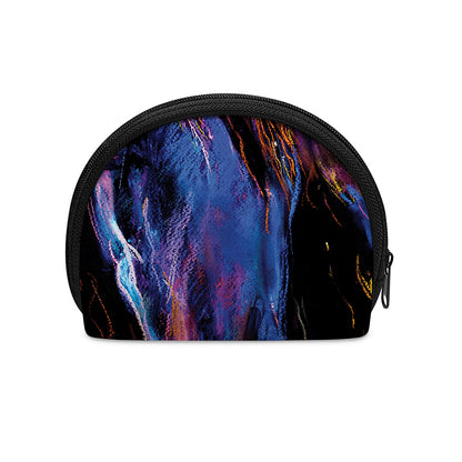 Dark Blue Horse Portrait Print Coin Purse