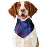 Dark Blue Horse Portrait Print Dog Bandana