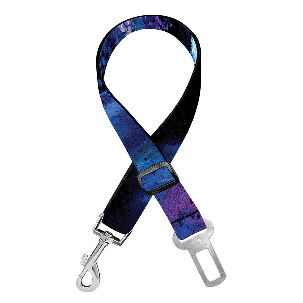 Dark Blue Horse Portrait Print Dog Seat Belt