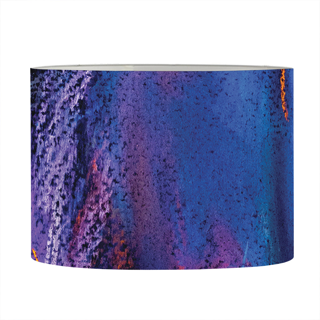 Dark Blue Horse Portrait Print Drum Lamp Shade