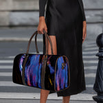 Dark Blue Horse Portrait Print Duffle Bag