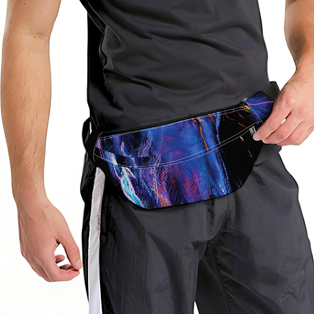 Dark Blue Horse Portrait Print Fanny Pack