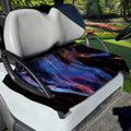 Dark Blue Horse Portrait Print Golf Cart Seat Cover