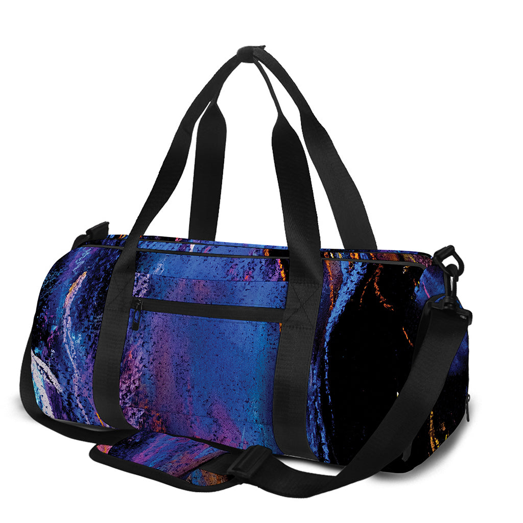 Dark Blue Horse Portrait Print Gym Bag