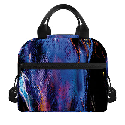 Dark Blue Horse Portrait Print Insulated Lunch Bag