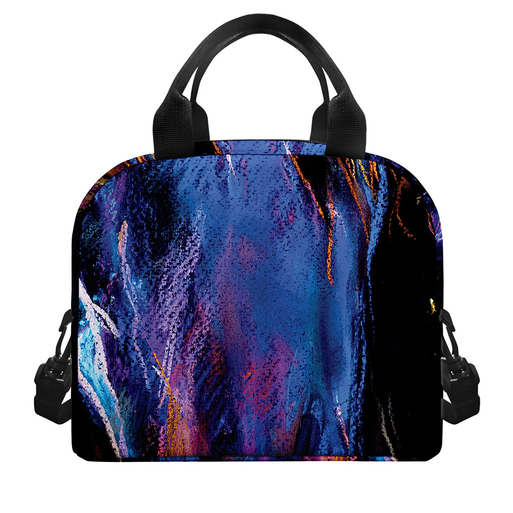 Dark Blue Horse Portrait Print Insulated Lunch Bag