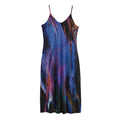 Dark Blue Horse Portrait Print Jersey Midi Cami Dress