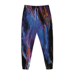 Dark Blue Horse Portrait Print Jogger Pants