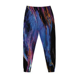 Dark Blue Horse Portrait Print Jogger Pants