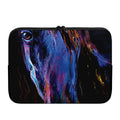 Dark Blue Horse Portrait Print Laptop Sleeve