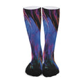 Dark Blue Horse Portrait Print Long Socks