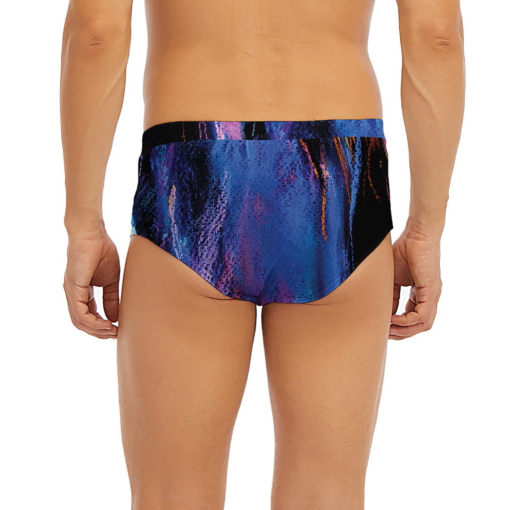 Dark Blue Horse Portrait Print Men's Briefs