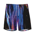 Dark Blue Horse Portrait Print Men's Athletic Shorts
