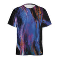 Dark Blue Horse Portrait Print Men's Athletic T-Shirt