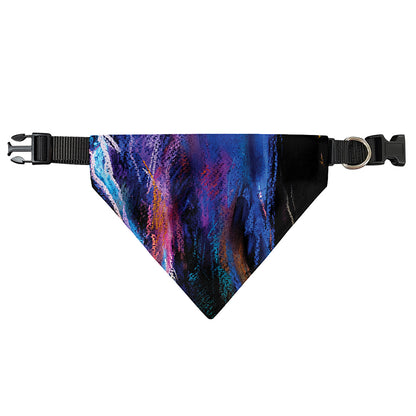 Dark Blue Horse Portrait Print Over The Collar Dog Bandana