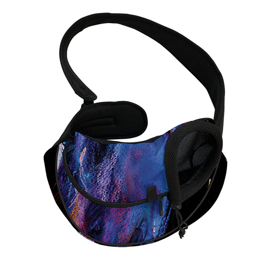 Dark Blue Horse Portrait Print Pet Sling Carrier