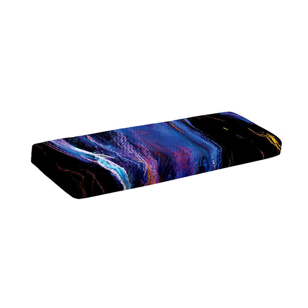 Dark Blue Horse Portrait Print Piano Keyboard Cover