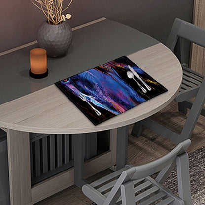 Dark Blue Horse Portrait Print Placemat