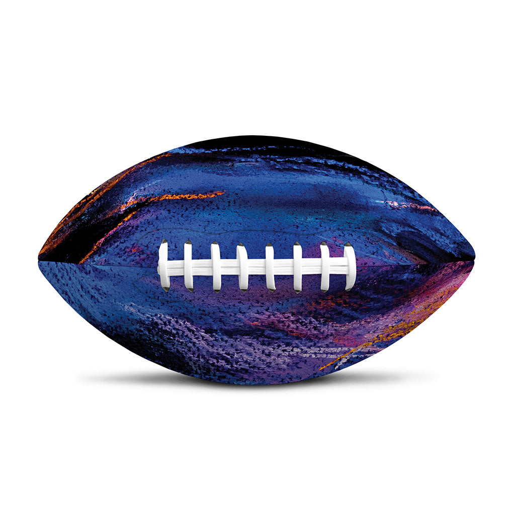 Dark Blue Horse Portrait Print Rugby Ball