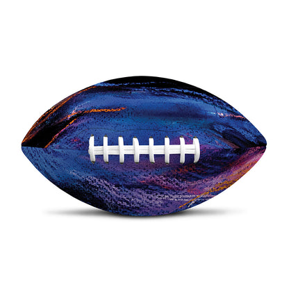 Dark Blue Horse Portrait Print Rugby Ball