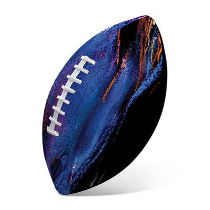 Dark Blue Horse Portrait Print Rugby Ball