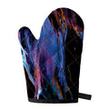 Dark Blue Horse Portrait Print Single Oven Mitt