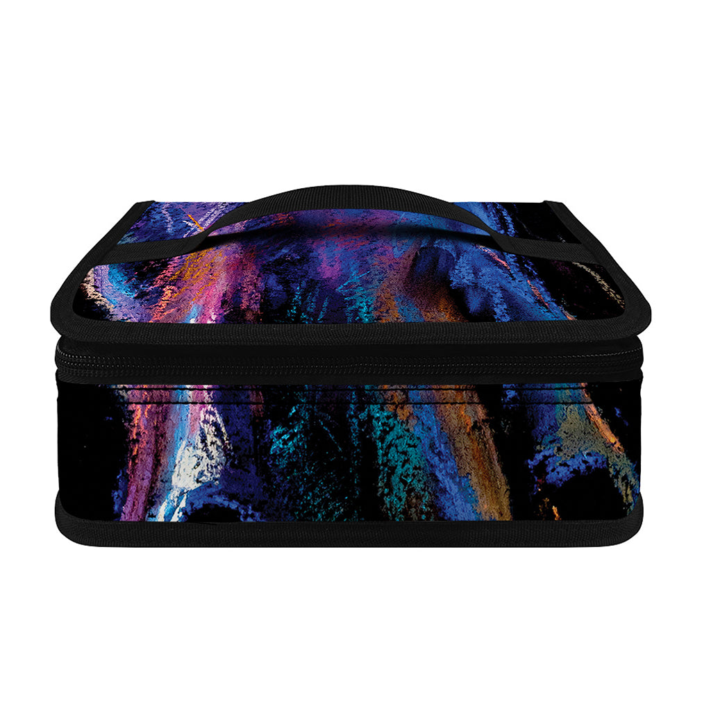 Dark Blue Horse Portrait Print Small Lunch Bag