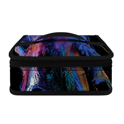 Dark Blue Horse Portrait Print Small Lunch Bag