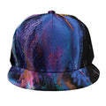 Dark Blue Horse Portrait Print Snapback Cap