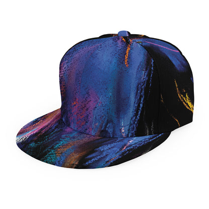 Dark Blue Horse Portrait Print Snapback Cap