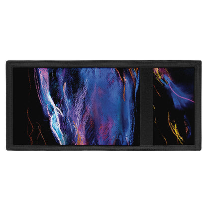 Dark Blue Horse Portrait Print Trifold Wallet