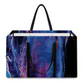 Dark Blue Horse Portrait Print Utility Tote Bag