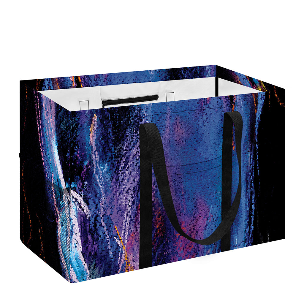 Dark Blue Horse Portrait Print Utility Tote Bag