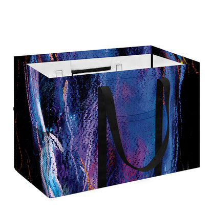 Dark Blue Horse Portrait Print Utility Tote Bag