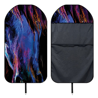 Dark Blue Horse Portrait Print Waterproof Car Seat Cover