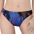 Dark Blue Horse Portrait Print Women's Thong