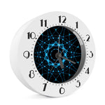 Dark Blue Kaleidoscope Print Alarm Clock