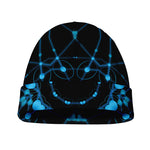 Dark Blue Kaleidoscope Print Beanie