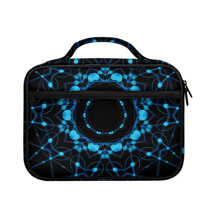 Dark Blue Kaleidoscope Print Briefcase Bible Bag
