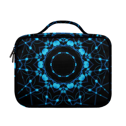 Dark Blue Kaleidoscope Print Briefcase Bible Bag