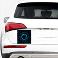 Dark Blue Kaleidoscope Print Car Sticker