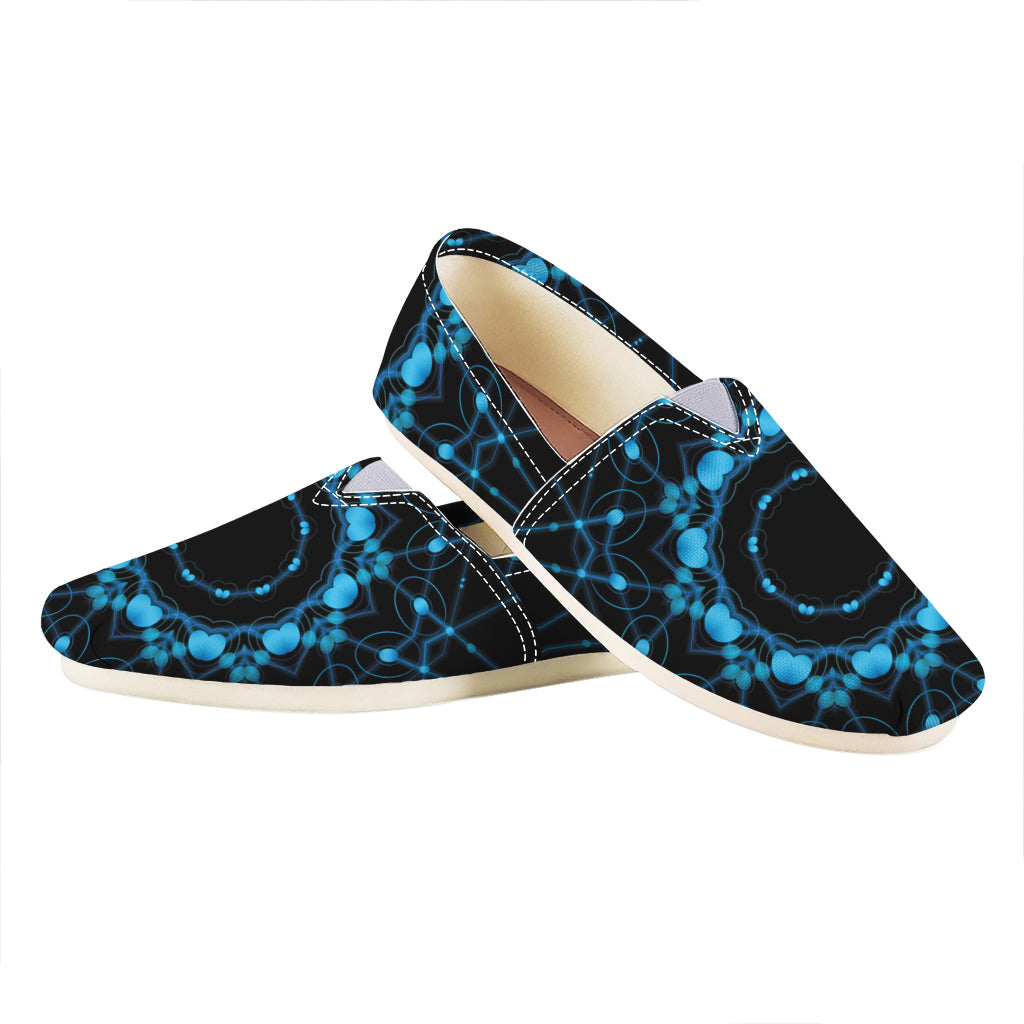 Dark Blue Kaleidoscope Print Casual Shoes